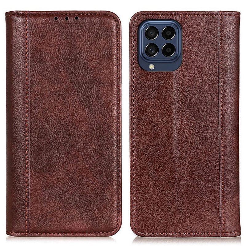 Flip Case Samsung Galaxy M53 5G Litchi Haljattu Nahka