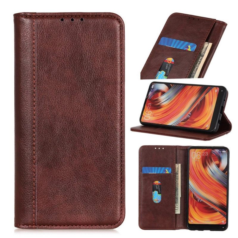 Flip Case Samsung Galaxy M53 5G Litchi Haljattu Nahka