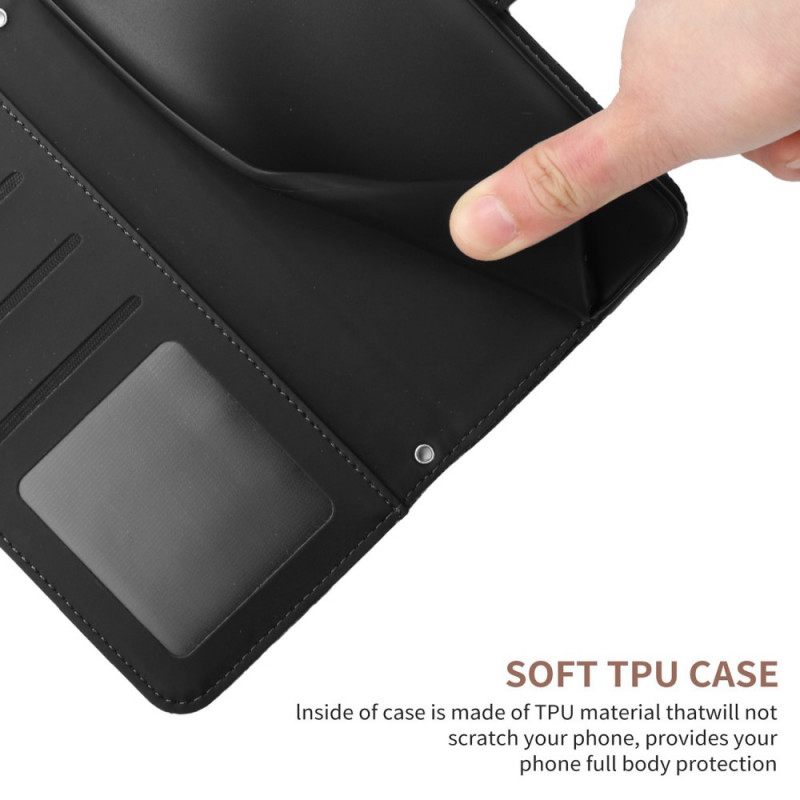 Flip Case Samsung Galaxy M53 5G Perhoset Ja Olkahihna