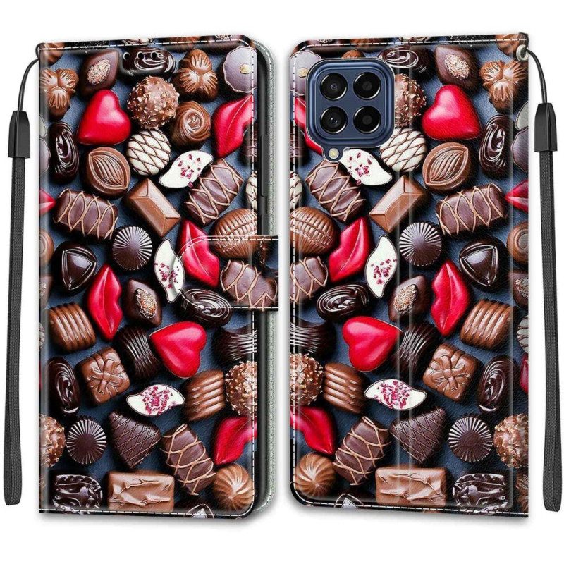 Flip Case Samsung Galaxy M53 5G Suklaata