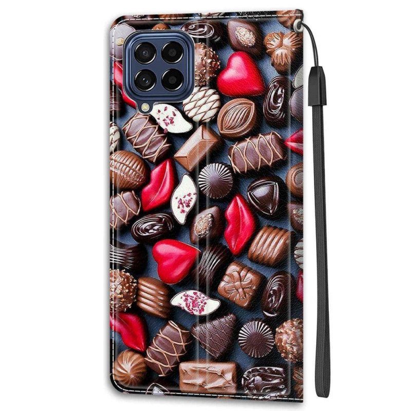 Flip Case Samsung Galaxy M53 5G Suklaata