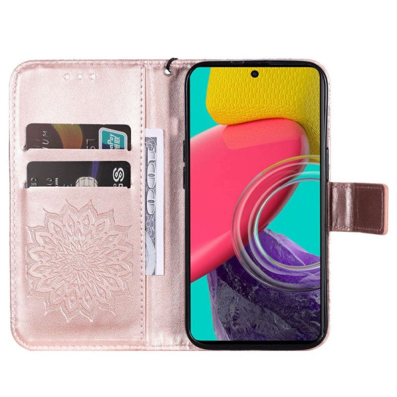 Flip Case Samsung Galaxy M53 5G Sun Ja Lanyard