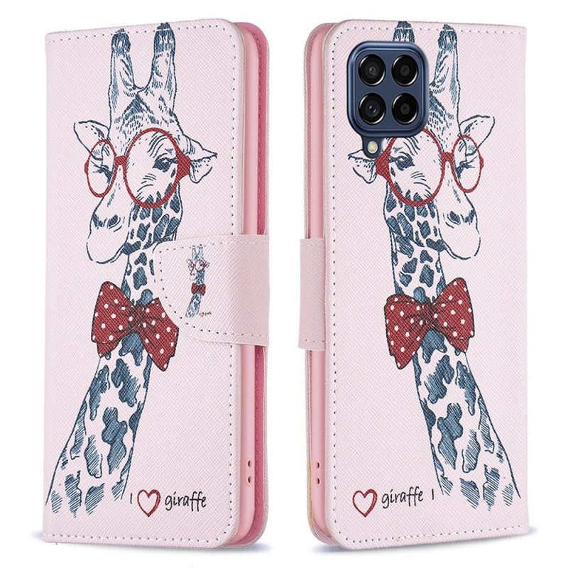 Kotelot Samsung Galaxy M53 5G Brainy Giraffe