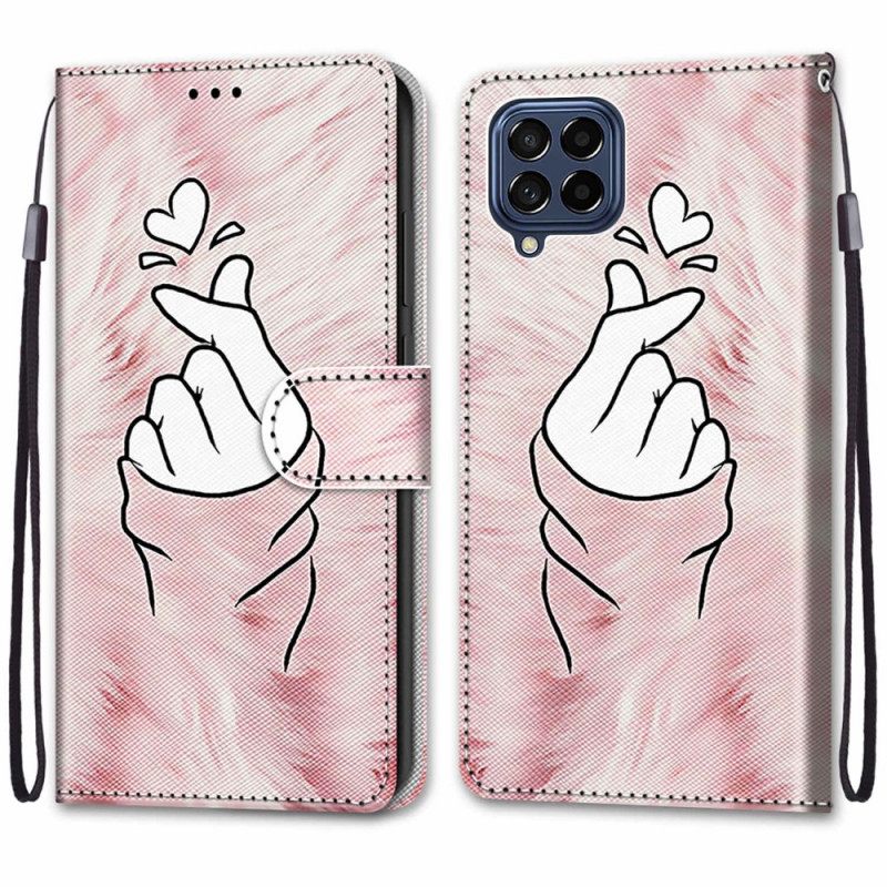 Kotelot Samsung Galaxy M53 5G Finger Heart