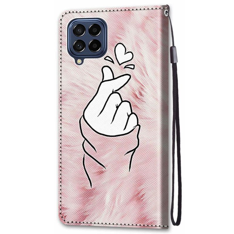 Kotelot Samsung Galaxy M53 5G Finger Heart