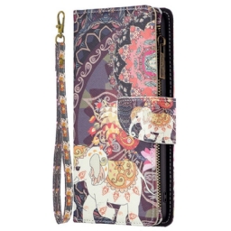 Kotelot Samsung Galaxy M53 5G Lompakkokotelo Elephant Wallet