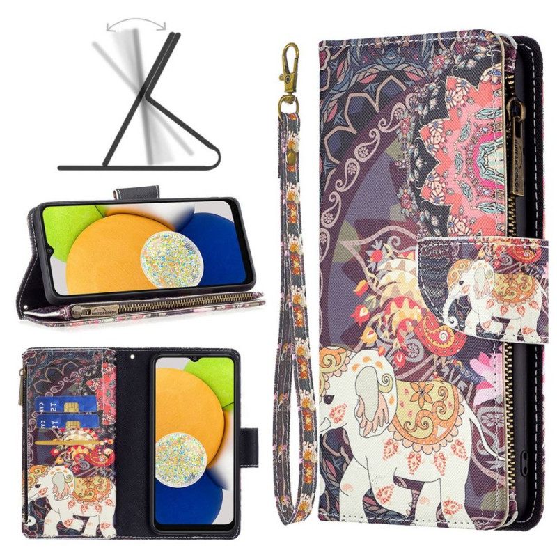 Kotelot Samsung Galaxy M53 5G Lompakkokotelo Elephant Wallet