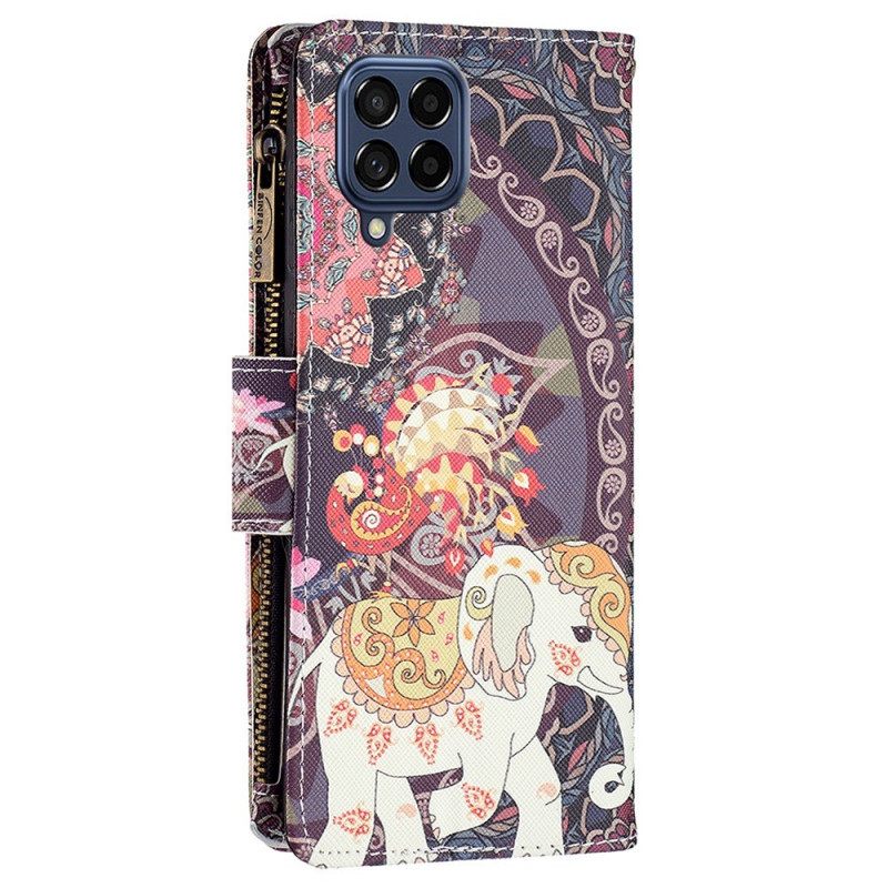 Kotelot Samsung Galaxy M53 5G Lompakkokotelo Elephant Wallet