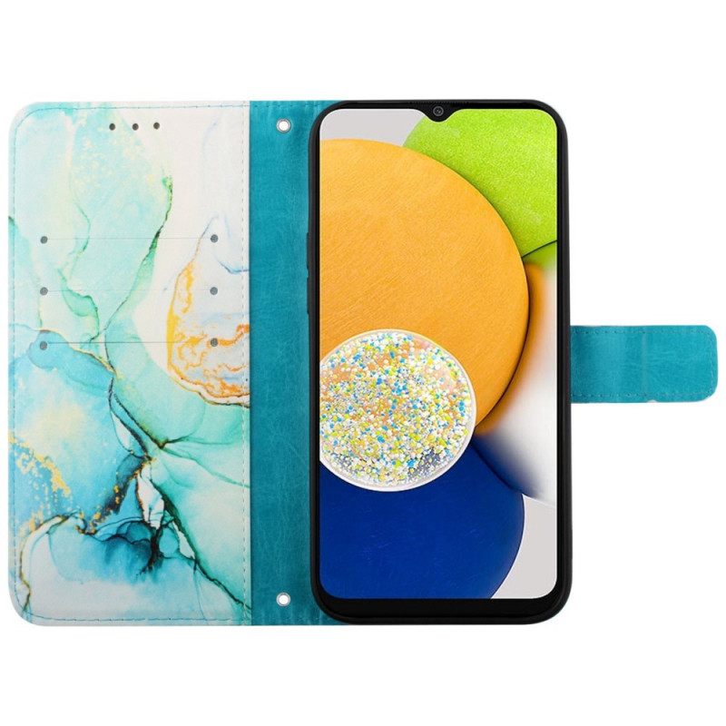 Kotelot Samsung Galaxy M53 5G Marble Kaulanauhalla