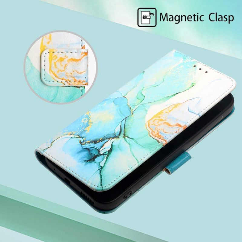 Kotelot Samsung Galaxy M53 5G Marble Kaulanauhalla