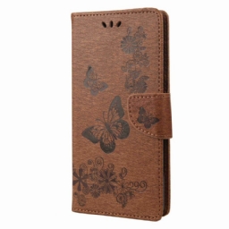 Kotelot Samsung Galaxy M53 5G Suojaketju Kuori Design Butterflies Kaulanauhalla