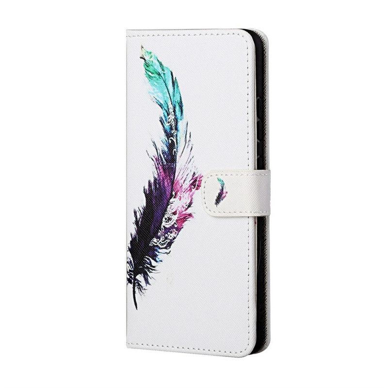 Kotelot Samsung Galaxy M53 5G Suojaketju Kuori Feather Kaulanauhalla