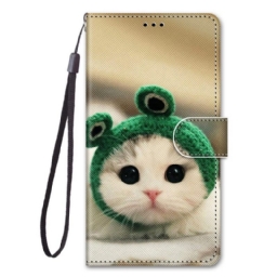 Kotelot Samsung Galaxy M53 5G Suojaketju Kuori Kitten Fun With Strap