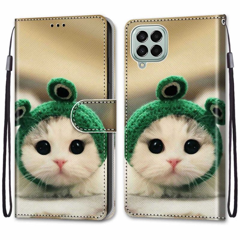 Kotelot Samsung Galaxy M53 5G Suojaketju Kuori Kitten Fun With Strap