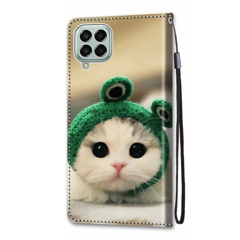 Kotelot Samsung Galaxy M53 5G Suojaketju Kuori Kitten Fun With Strap