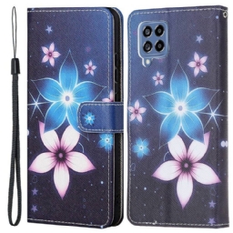 Kotelot Samsung Galaxy M53 5G Suojaketju Kuori Lunar Strap Flowers