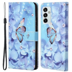 Kotelot Samsung Galaxy M53 5G Suojaketju Kuori Thong Butterflies