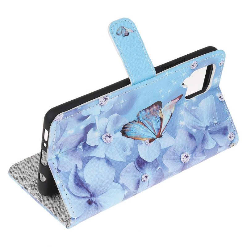 Kotelot Samsung Galaxy M53 5G Suojaketju Kuori Thong Butterflies