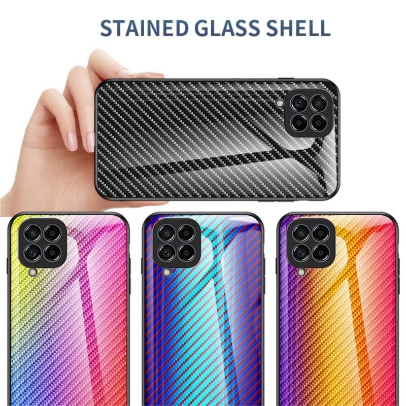 Kuori Samsung Galaxy M53 5G Carbon Fiber Karkaistu Lasi