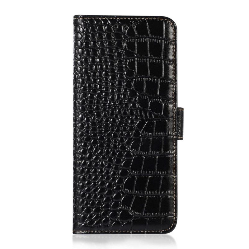 Nahkakotelo Samsung Galaxy M53 5G Crocodile Style Rfid