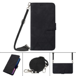 Nahkakotelo Samsung Galaxy M53 5G Crossbody Kolmiot