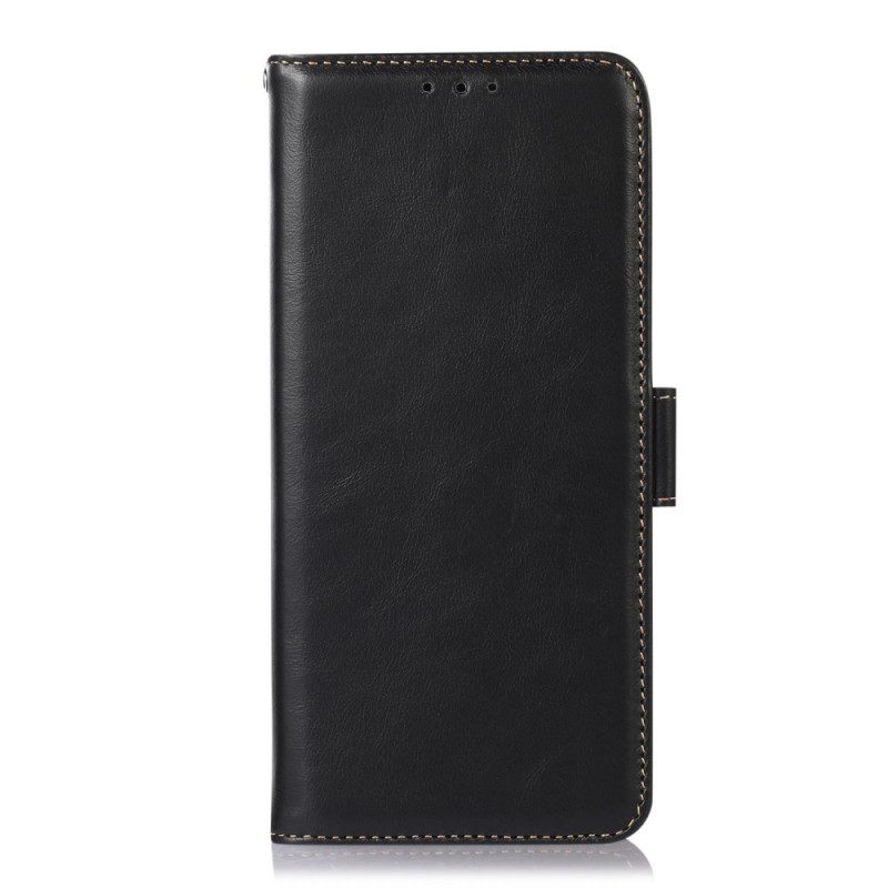 Nahkakotelo Samsung Galaxy M53 5G Genuine Leather Rfid-toiminto