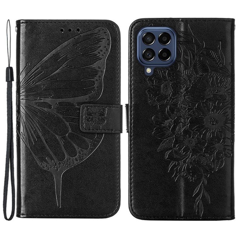 Nahkakotelo Samsung Galaxy M53 5G Half Butterfly