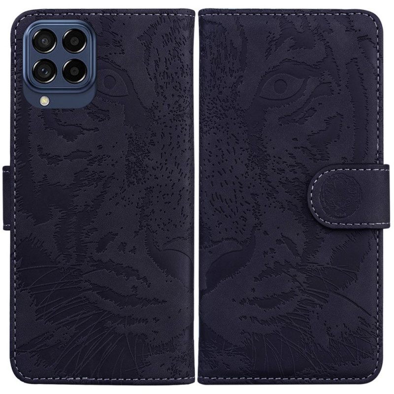 Nahkakotelo Samsung Galaxy M53 5G Tiger Print