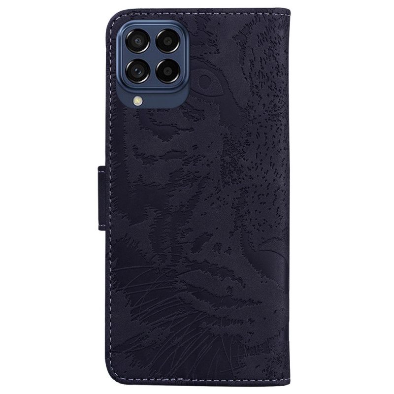 Nahkakotelo Samsung Galaxy M53 5G Tiger Print