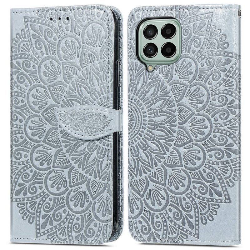 Nahkakotelo Samsung Galaxy M53 5G Tribal Leaves