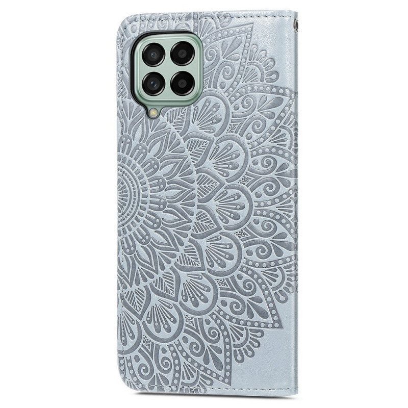 Nahkakotelo Samsung Galaxy M53 5G Tribal Leaves