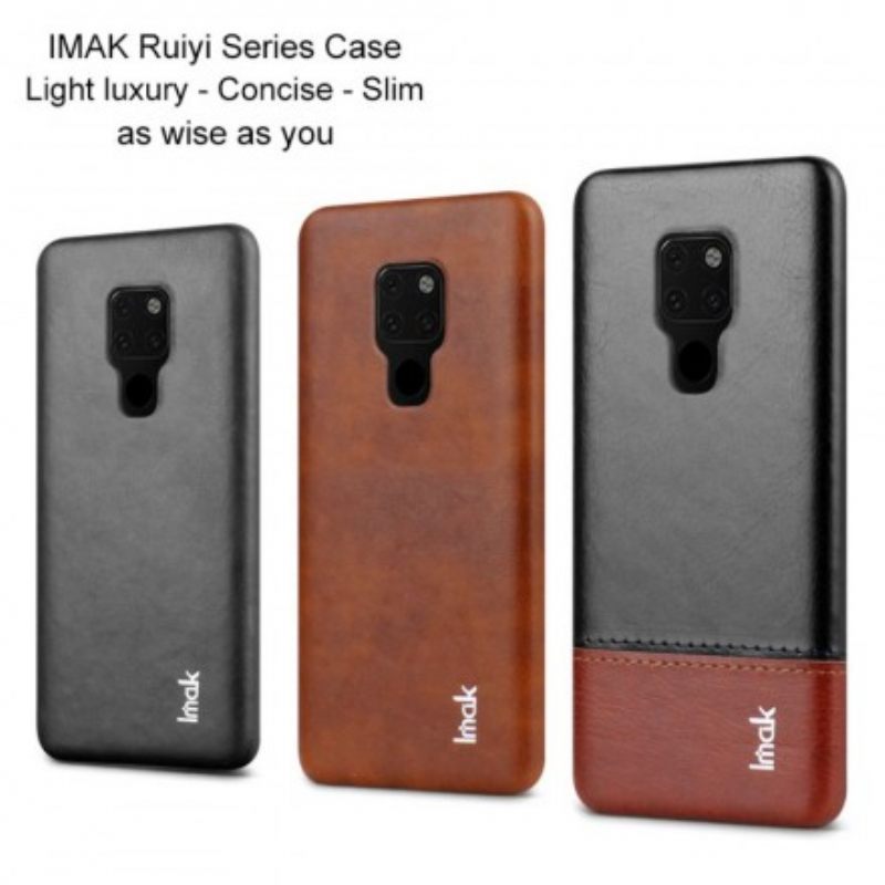 Kuori Huawei Mate 20 Imak Ruiyi Sarjan Nahkaefekti