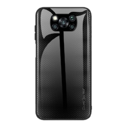 Case Poco X3 / X3 Pro / X3 NFC Carbon Fiber Karkaistu Lasi