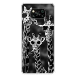 Case Poco X3 / X3 Pro / X3 NFC Kirahvit Laseilla