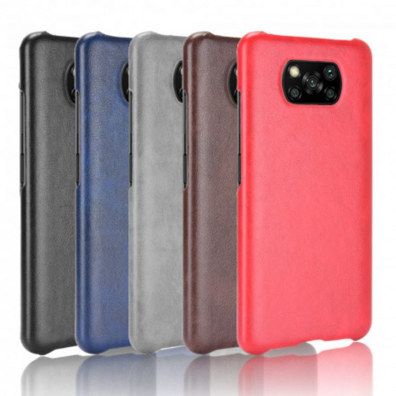 Case Poco X3 / X3 Pro / X3 NFC Litchi Performance Leather Effect