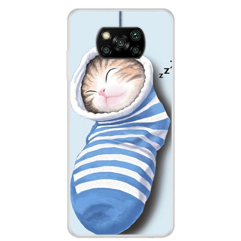 Case Poco X3 / X3 Pro / X3 NFC Sleeping Kitten