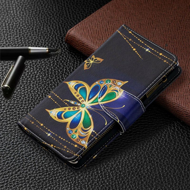 Flip Case Poco X3 / X3 Pro / X3 NFC Butterflies Vetoketjullinen Tasku