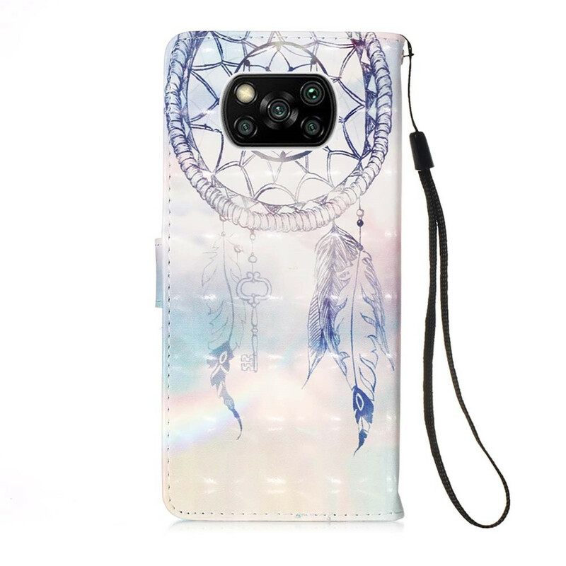 Flip Case Poco X3 / X3 Pro / X3 NFC Watercolour Dreamcatcher