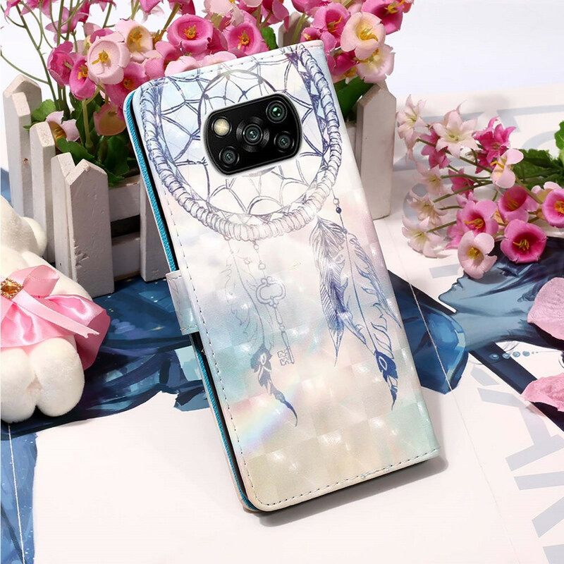 Flip Case Poco X3 / X3 Pro / X3 NFC Watercolour Dreamcatcher