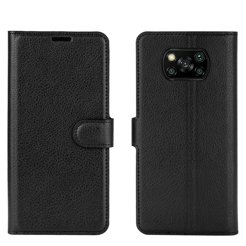 Kotelot Poco X3 / X3 Pro / X3 NFC Classic Faux Leather