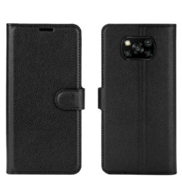 Kotelot Poco X3 / X3 Pro / X3 NFC Classic Faux Leather