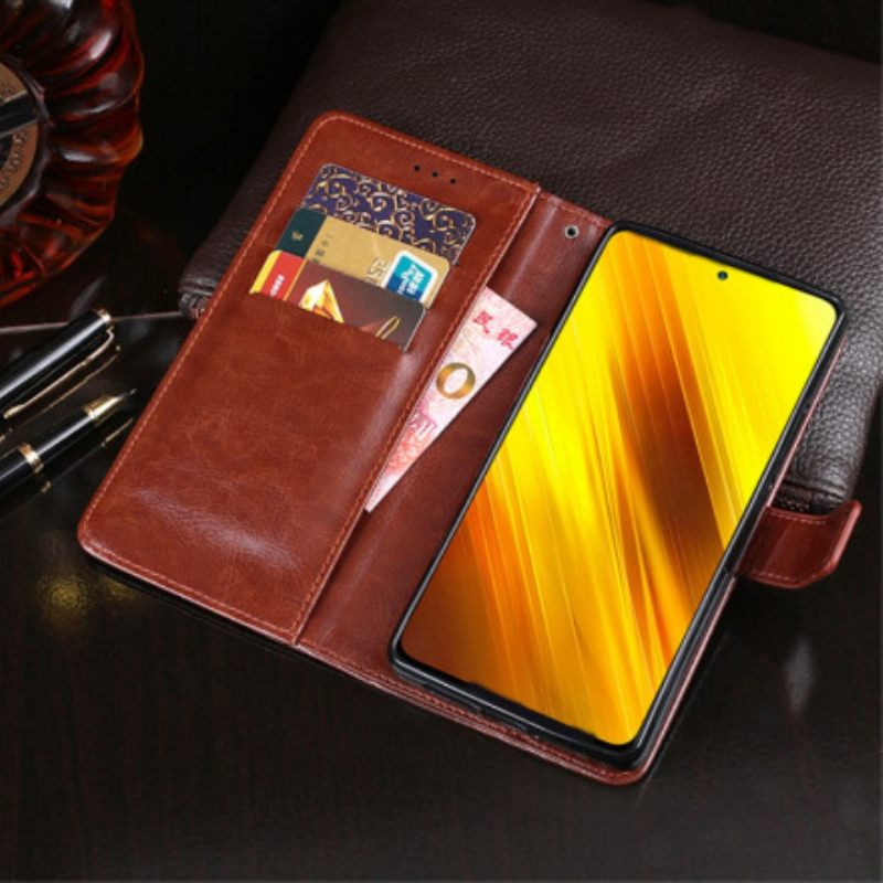 Kotelot Poco X3 / X3 Pro / X3 NFC Faux Leather Idewei