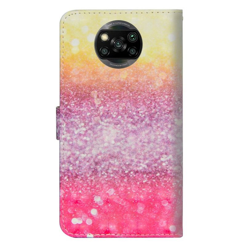 Kotelot Poco X3 / X3 Pro / X3 NFC Magenta Glitter Gradient