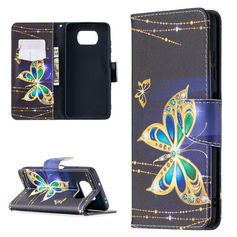 Kotelot Poco X3 / X3 Pro / X3 NFC Magic Butterflies