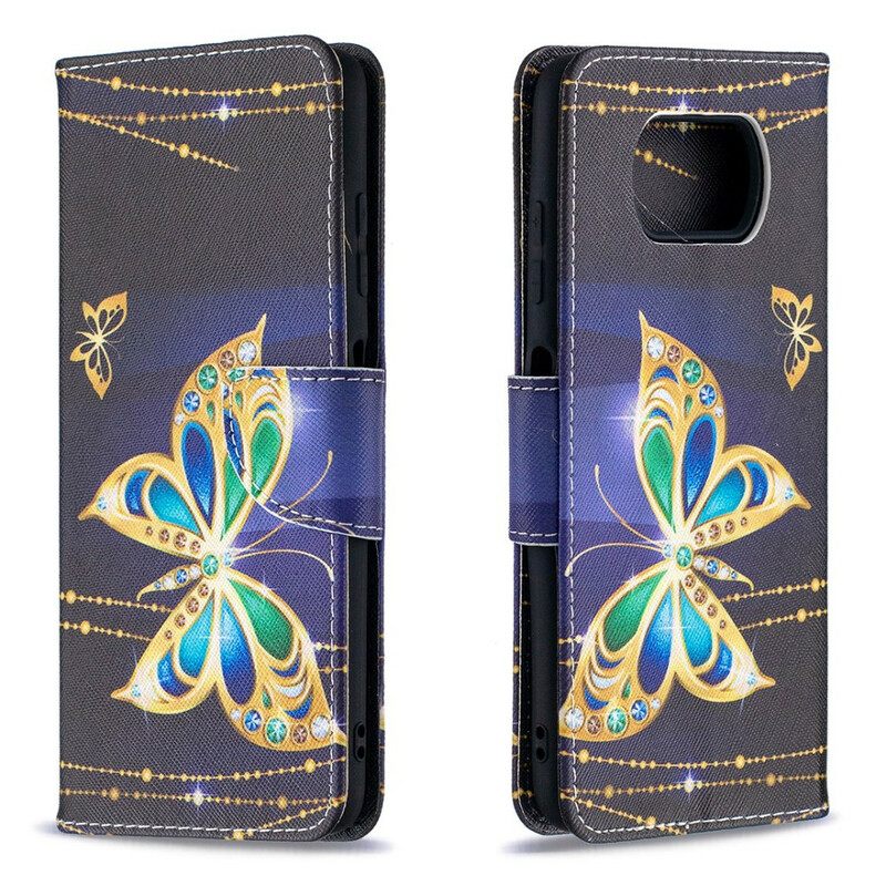 Kotelot Poco X3 / X3 Pro / X3 NFC Magic Butterflies