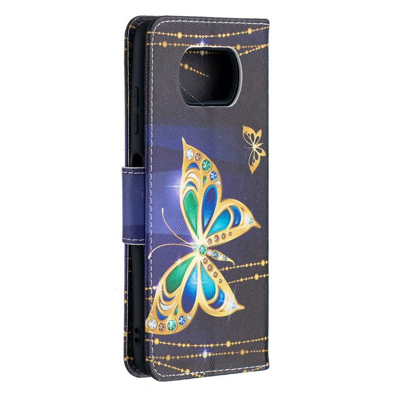 Kotelot Poco X3 / X3 Pro / X3 NFC Magic Butterflies