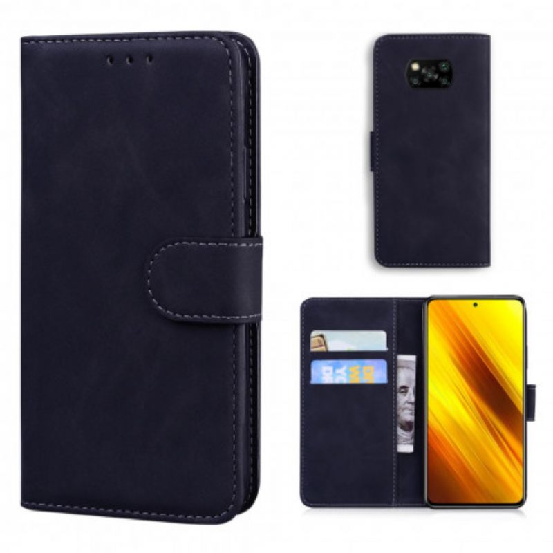 Kotelot Poco X3 / X3 Pro / X3 NFC Monochrome Leather Effect