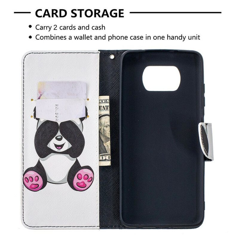 Kotelot Poco X3 / X3 Pro / X3 NFC Panda Hauskaa