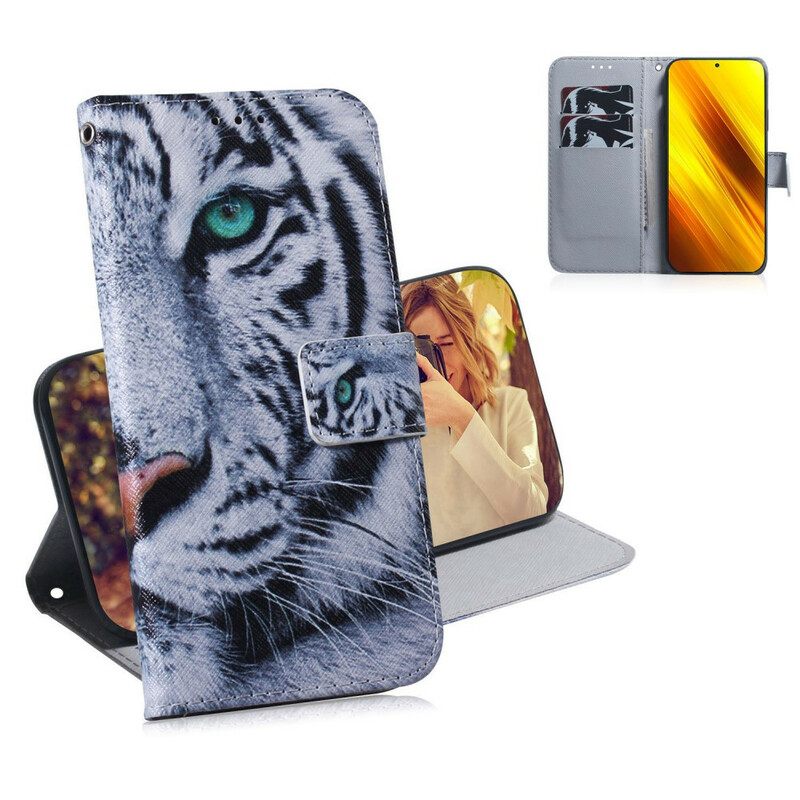 Kotelot Poco X3 / X3 Pro / X3 NFC Tiger Face