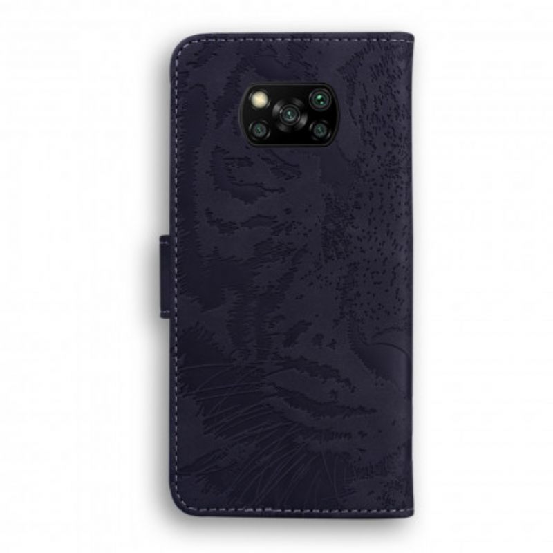 Kotelot Poco X3 / X3 Pro / X3 NFC Tiger Face Print